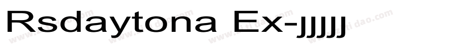 Rsdaytona Ex字体转换